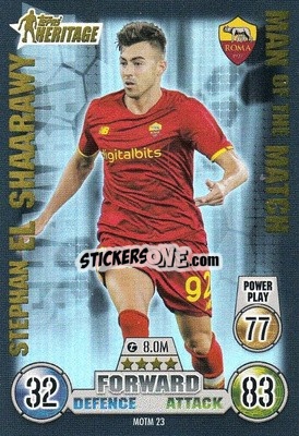 Sticker Stephan El Shaarawy - UEFA Champions League & Europa League 2021-2022. Match Attax Extra n. MOTM23 - Topps