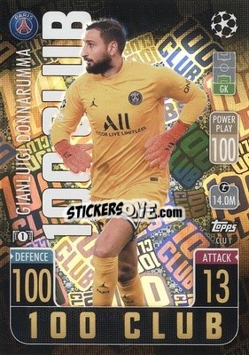 Sticker Gianluigi Donnarumma - UEFA Champions League & Europa League 2021-2022. Match Attax Extra n. CLU1 - Topps