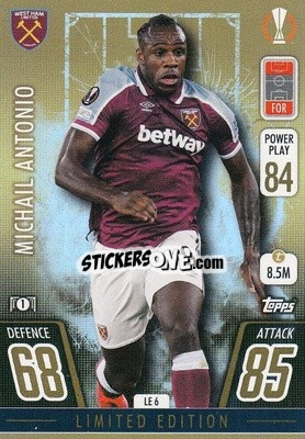 Sticker Michail Antonio - UEFA Champions League & Europa League 2021-2022. Match Attax Extra - Topps