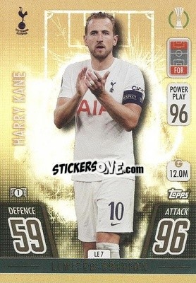 Sticker Harry Kane - UEFA Champions League & Europa League 2021-2022. Match Attax Extra n. LE7 - Topps