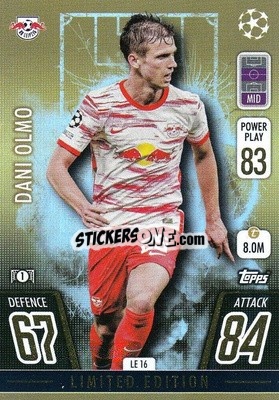 Sticker Dani Olmo - UEFA Champions League & Europa League 2021-2022. Match Attax Extra n. LE16 - Topps