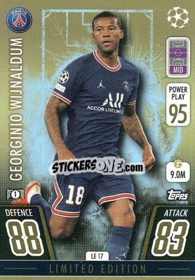 Sticker Georginio Wijnaldum - UEFA Champions League & Europa League 2021-2022. Match Attax Extra n. LE17 - Topps