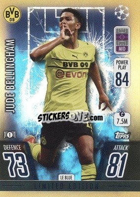 Sticker Jude Bellingham - UEFA Champions League & Europa League 2021-2022. Match Attax Extra - Topps