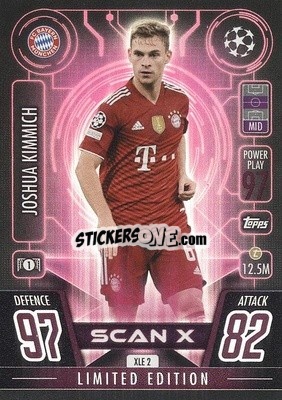 Sticker Joshua Kimmich - UEFA Champions League & Europa League 2021-2022. Match Attax Extra n. XLE2 - Topps
