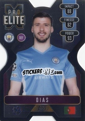 Sticker Rúben Dias - UEFA Champions League & Europa League 2021-2022. Match Attax Extra n. XS1 - Topps