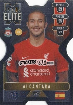 Sticker Thiago Alcantara - UEFA Champions League & Europa League 2021-2022. Match Attax Extra n. XS3 - Topps