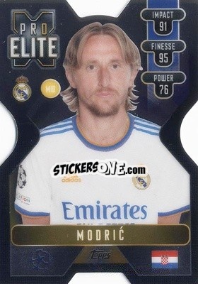 Sticker Luka Modric - UEFA Champions League & Europa League 2021-2022. Match Attax Extra - Topps