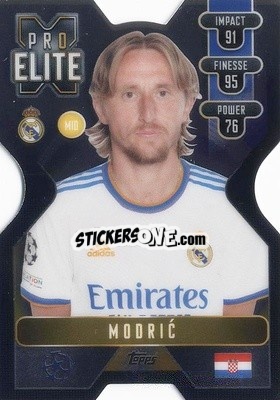 Sticker Luka Modric - UEFA Champions League & Europa League 2021-2022. Match Attax Extra n. XS9 - Topps