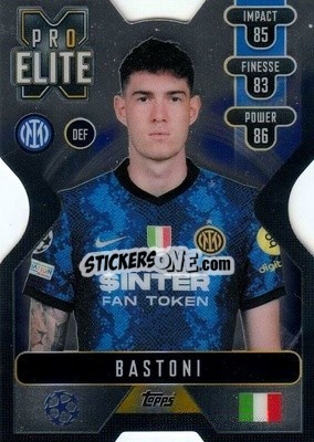 Sticker Alessandro Bastoni - UEFA Champions League & Europa League 2021-2022. Match Attax Extra - Topps