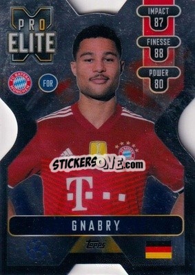 Sticker Serge Gnabry - UEFA Champions League & Europa League 2021-2022. Match Attax Extra n. XS13 - Topps