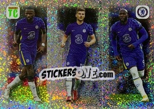 Sticker Rüdiger / Werner / Lukaku - Key Player - Top Class 2022 n. 24 - Panini