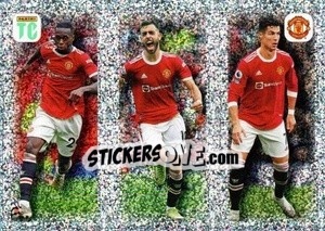 Sticker Wan-Bissaka / Fernandes / Ronaldo - Key Player - Top Class 2022 n. 96 - Panini