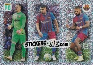 Cromo Ter Stegen / Jordi Alba / Depay - Key Player - Top Class 2022 - Panini