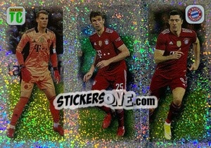 Sticker Neuer / Müller / Lewandowski - Key Player - Top Class 2022 - Panini