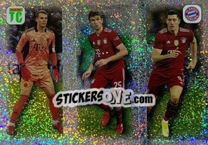 Sticker Neuer / Müller / Lewandowski - Key Player - Top Class 2022 n. 240 - Panini