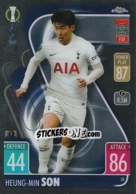 Sticker Heung / Min Son - Uefa Champions League Chrome 2021-2022. Match Attax - Topps