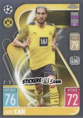 Sticker Emre Can - Uefa Champions League Chrome 2021-2022. Match Attax - Topps