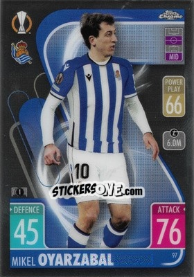 Sticker Mikel Oyarzabal - Uefa Champions League Chrome 2021-2022. Match Attax - Topps