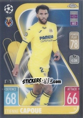 Sticker Etienne Capoue - Uefa Champions League Chrome 2021-2022. Match Attax n. 98 - Topps