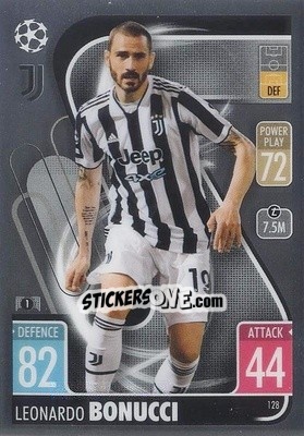 Sticker Leonardo Bonucci - Uefa Champions League Chrome 2021-2022. Match Attax n. 128 - Topps
