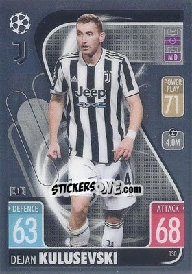Sticker Dejan Kulusevski - Uefa Champions League Chrome 2021-2022. Match Attax n. 130 - Topps