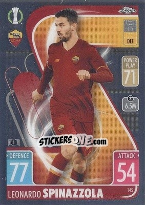 Sticker Leonardo Spinazzola - Uefa Champions League Chrome 2021-2022. Match Attax - Topps