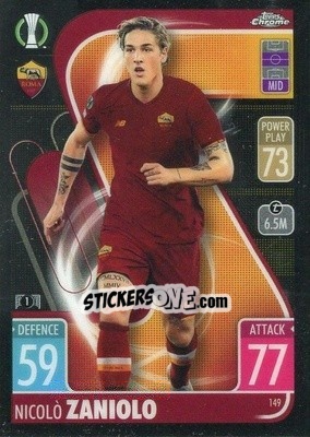 Sticker Nicolò Zaniolo - Uefa Champions League Chrome 2021-2022. Match Attax n. 149 - Topps