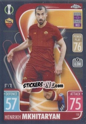 Sticker Henrikh Mkhitaryan - Uefa Champions League Chrome 2021-2022. Match Attax n. 150 - Topps