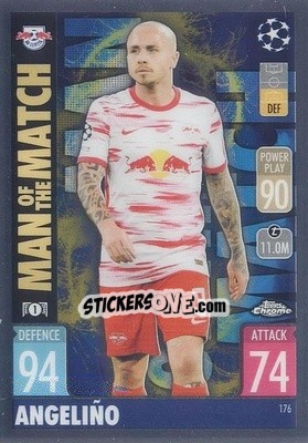 Sticker Angeliño - Uefa Champions League Chrome 2021-2022. Match Attax n. 176 - Topps