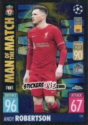 Cromo Andy Robertson - Uefa Champions League Chrome 2021-2022. Match Attax - Topps