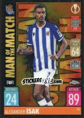 Figurina Alexander Isak - Uefa Champions League Chrome 2021-2022. Match Attax - Topps