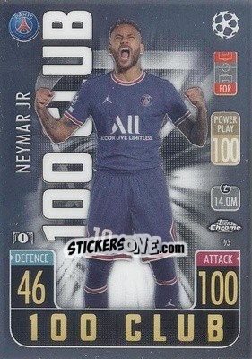 Sticker Neymar Jr - Uefa Champions League Chrome 2021-2022. Match Attax n. 193 - Topps