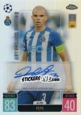 Figurina Pepe - Uefa Champions League Chrome 2021-2022. Match Attax - Topps