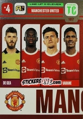 Sticker Manchester United - Top Class 2021-2022. Adrenalyn Xl - Panini