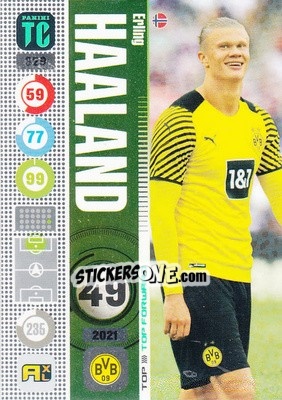 Sticker Erling Haaland - Top Class 2021-2022. Adrenalyn Xl n. 329 - Panini