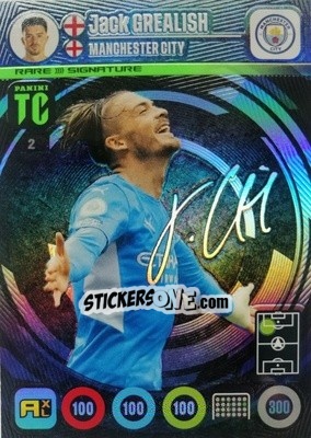 Sticker Jack Grealish - Top Class 2021-2022. Adrenalyn Xl n. 2 - Panini