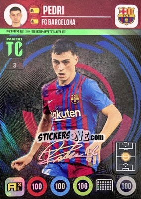Sticker Pedri - Top Class 2021-2022. Adrenalyn Xl n. 3 - Panini