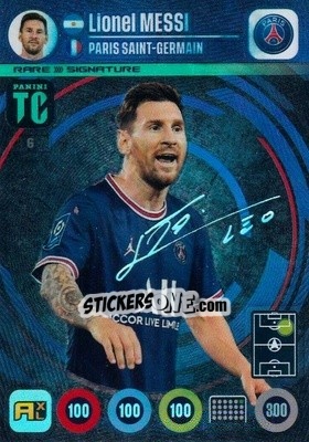 Sticker Lionel Messi - Top Class 2021-2022. Adrenalyn Xl n. 6 - Panini