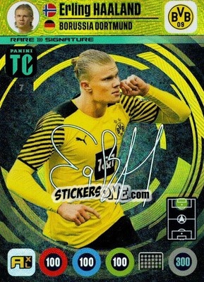 Sticker Erling Haaland - Top Class 2021-2022. Adrenalyn Xl n. 7 - Panini