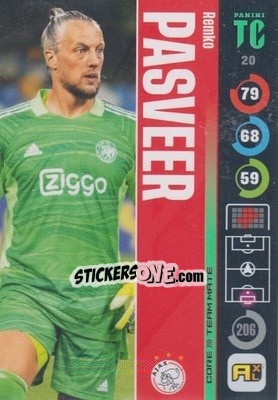 Sticker Remko Pasveer - Top Class 2021-2022. Adrenalyn Xl n. 20 - Panini
