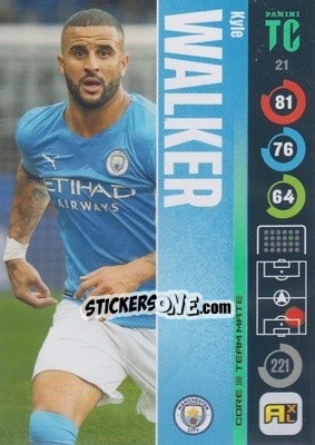 Sticker Kyle Walker - Top Class 2021-2022. Adrenalyn Xl n. 21 - Panini