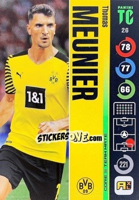 Sticker Thomas Meunier - Top Class 2021-2022. Adrenalyn Xl - Panini