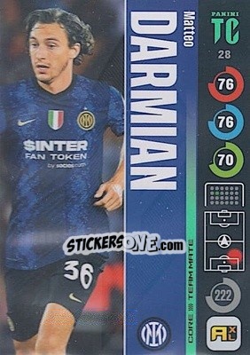 Sticker Matteo Darmian - Top Class 2021-2022. Adrenalyn Xl - Panini