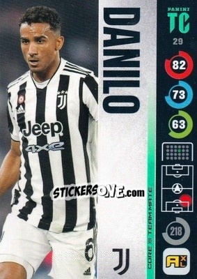 Sticker Danilo - Top Class 2021-2022. Adrenalyn Xl n. 29 - Panini