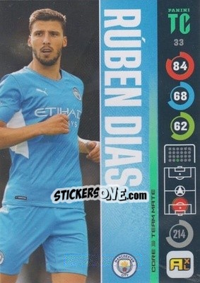 Sticker Rúben Dias - Top Class 2021-2022. Adrenalyn Xl n. 33 - Panini