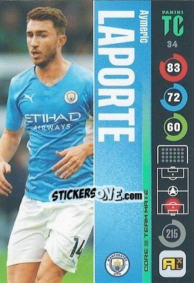 Sticker Aymeric Laporte - Top Class 2021-2022. Adrenalyn Xl n. 34 - Panini