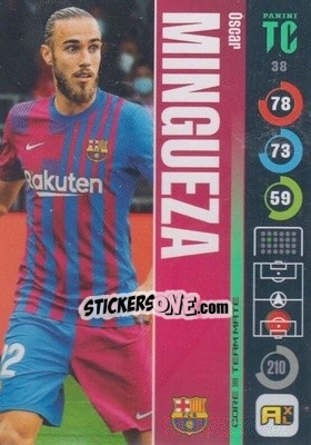 Sticker Óscar Mingueza - Top Class 2021-2022. Adrenalyn Xl - Panini