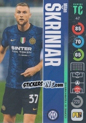 Sticker Milan Skriniar - Top Class 2021-2022. Adrenalyn Xl - Panini