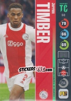 Sticker Jurrien Timber - Top Class 2021-2022. Adrenalyn Xl - Panini