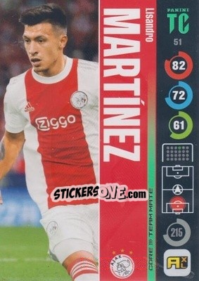 Sticker Lisandro Martínez - Top Class 2021-2022. Adrenalyn Xl - Panini